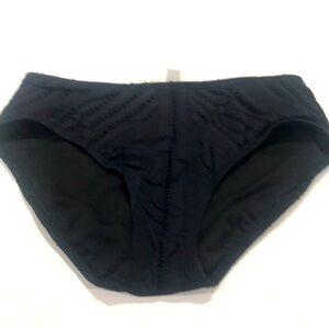 Kenneth Cole reaction black bikini bottom high top size S NWT